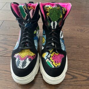 Funky high top sneakers